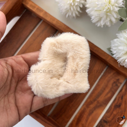 Heart Fur Hair Claw - Medium