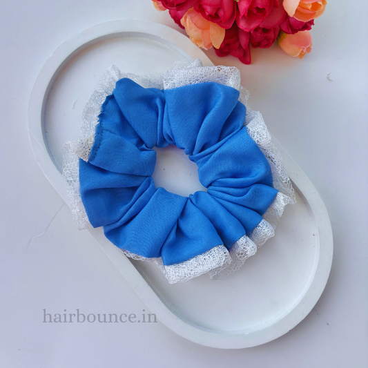 Vintage Scrunchie - Blue