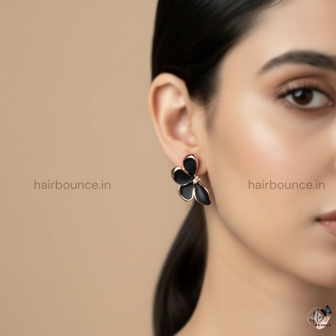 Rosegold Petal Bloom Earrings