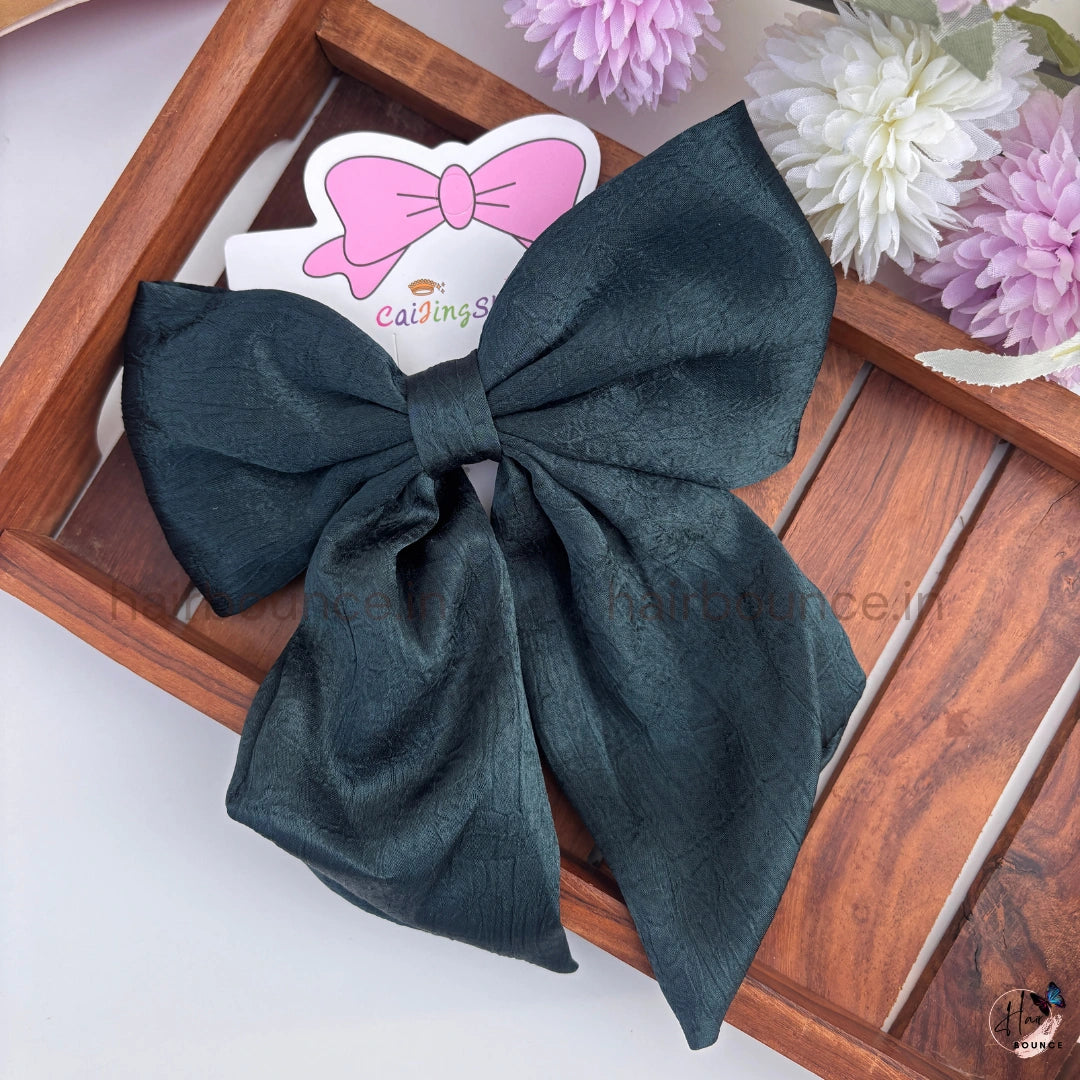 Luxe Satin Statement Bow Hair Clip