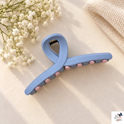 Dual Colour Loop Hair Claw - Medium