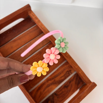 Pastel Daisy Flower Headband