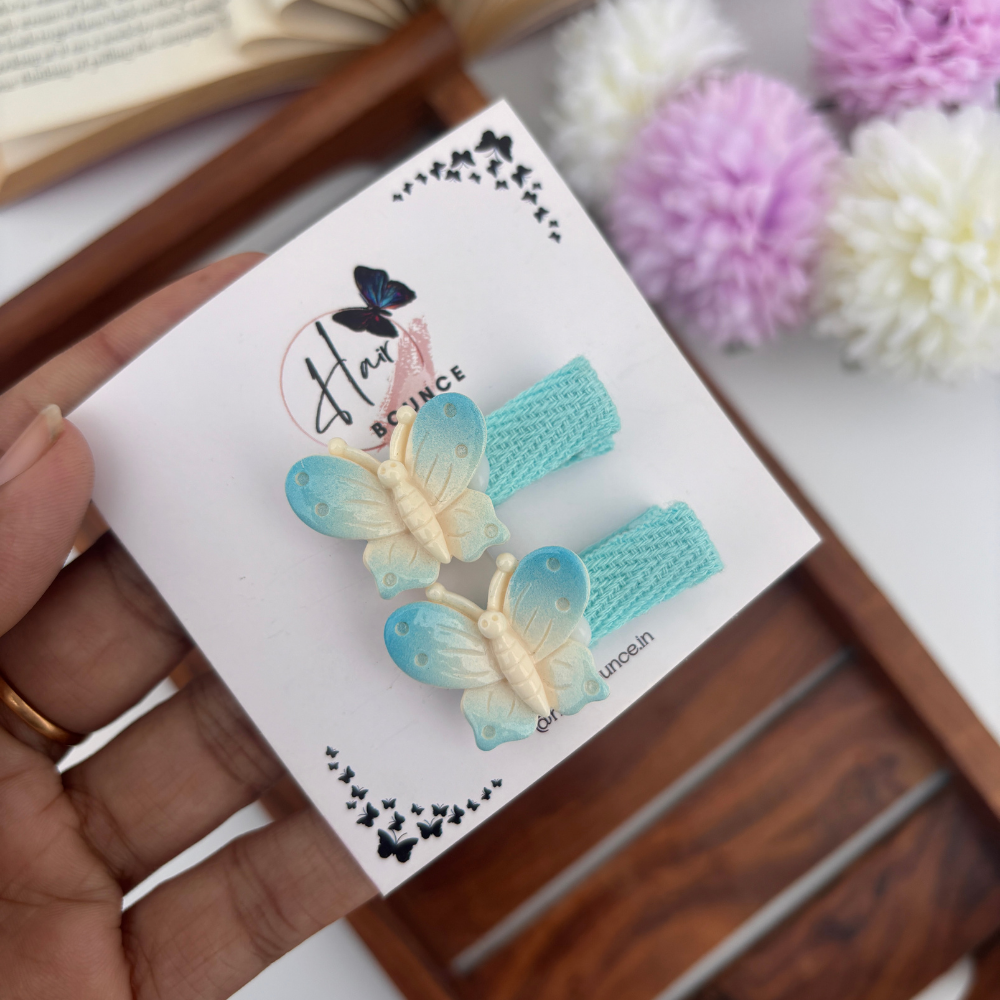 Dual Shade Butterfly Alligator Clip