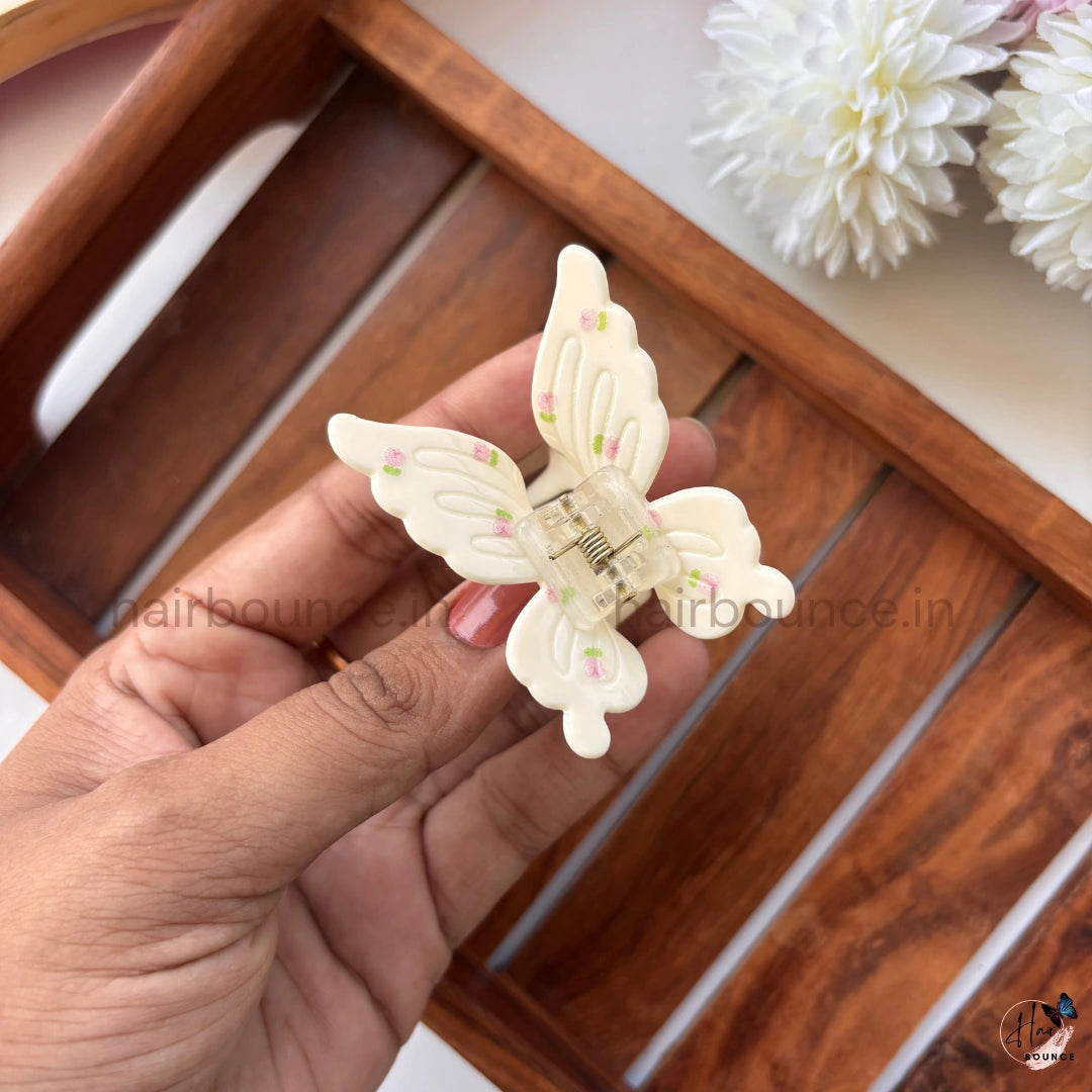 Pastel Butterfly Hair Claw – Medium