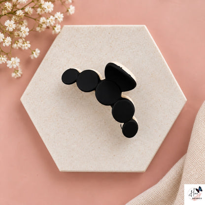 Dual Colour Dotted Hair Claw - Medium