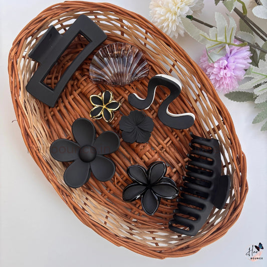 Black Elegance Hair Accessories Hamper