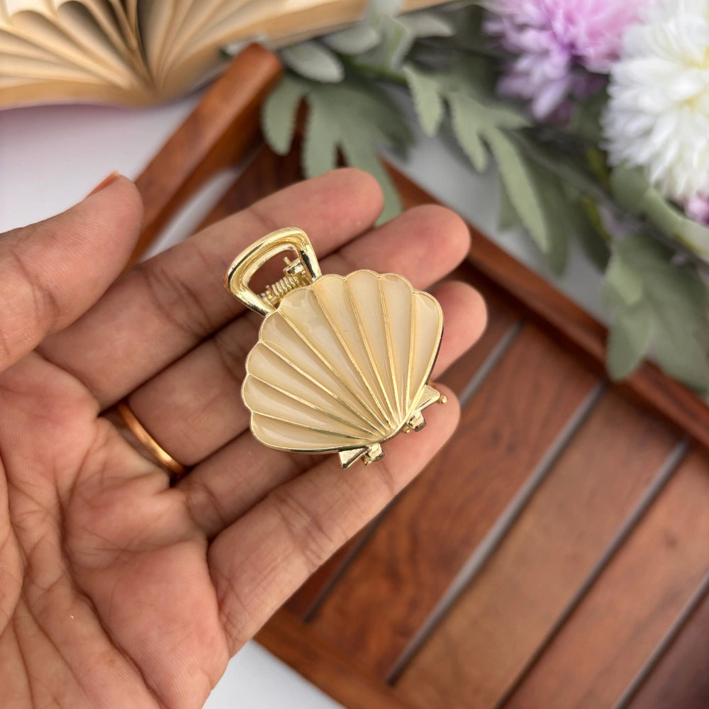 Premium Colourful Shell Hair Claw - Medium