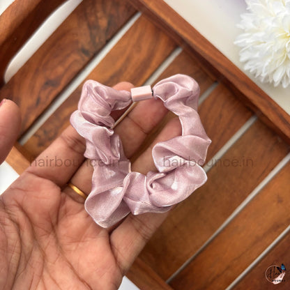 Sheer Organza Scrunchies – Soft Pastel Hair Ties