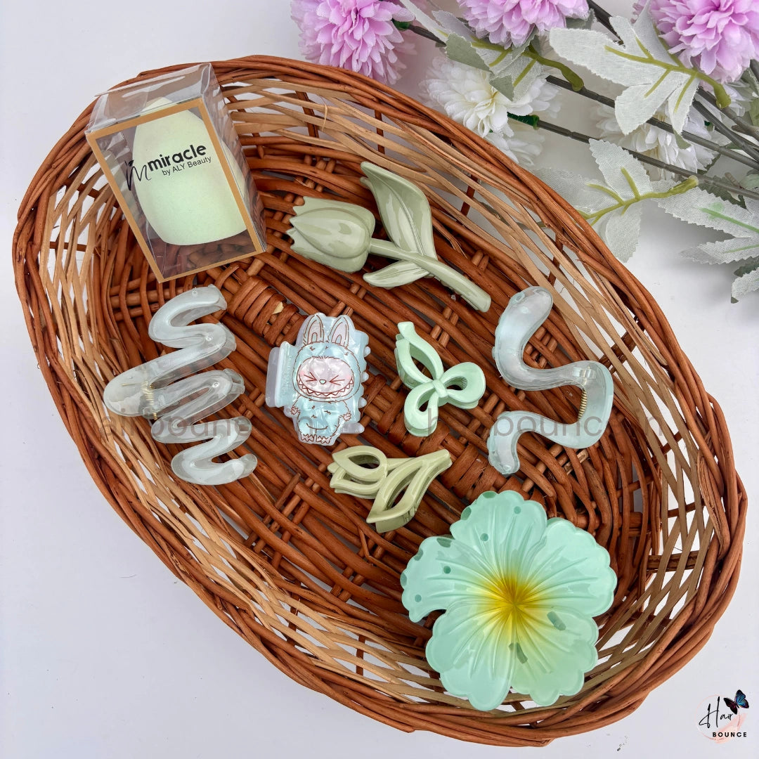 Pastel Meadow Hair Accessory Hamper