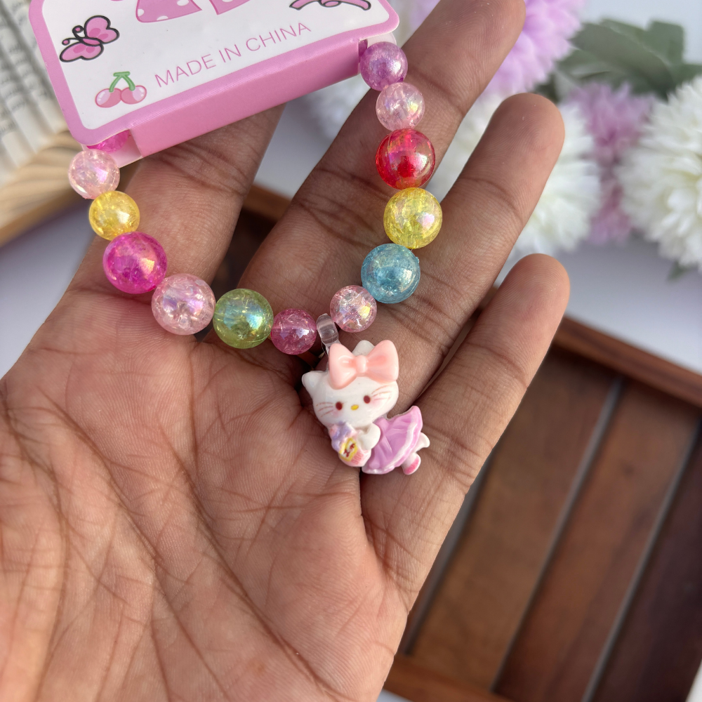 Multicolour Kitty Kids Bracelet