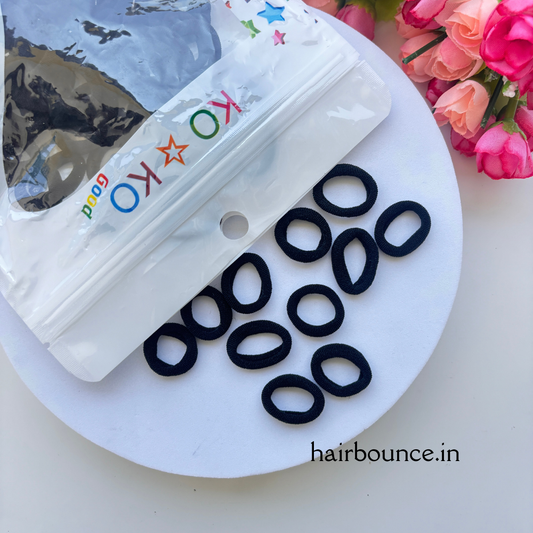 Black Colour Rubber Band Packet (100 pieces)