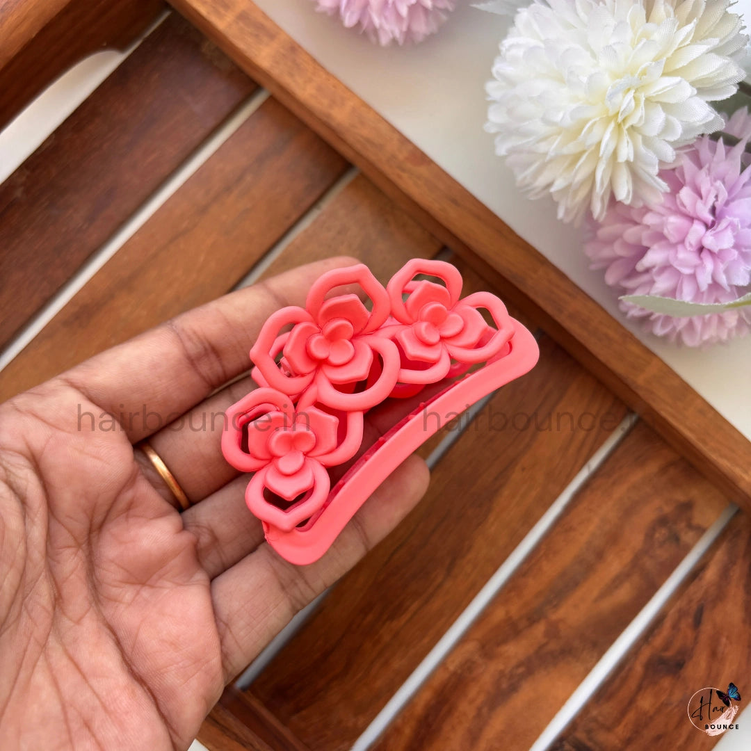 Rose Garden Hair Claw – Medium