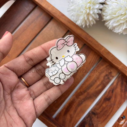 Cute Kitty & Teddy Hair Claw – Medium