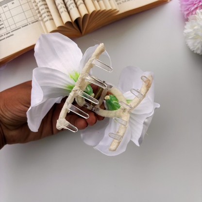 Tropical Bloom Loop Hair Claw – Large