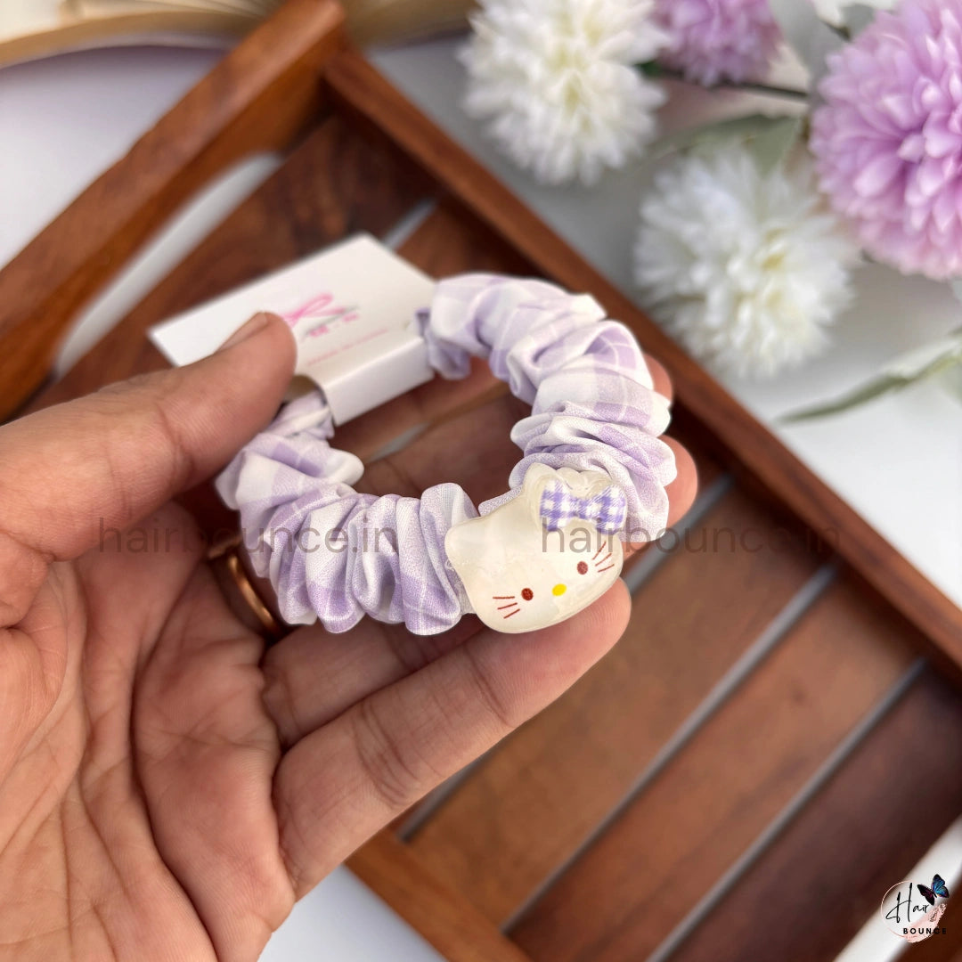 Kawaii Charm Fabric Scrunchie - Assorted Toys