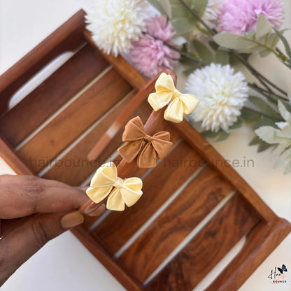 Classic Bow Hairband – Dual Tone Collection