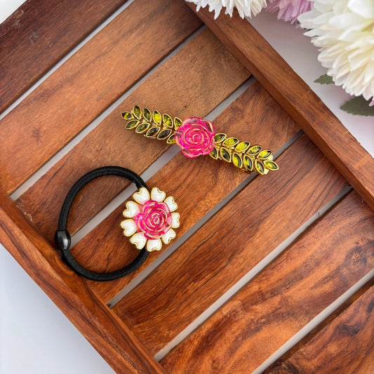 Rosé Bloom Duo – Hair Set
