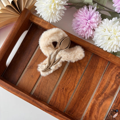 Fur Tulip Hair Claw – Large