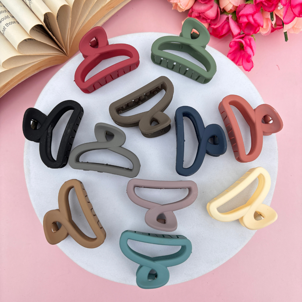 Single Knot Hair Claw - Pack of 2 / Assorted Colours