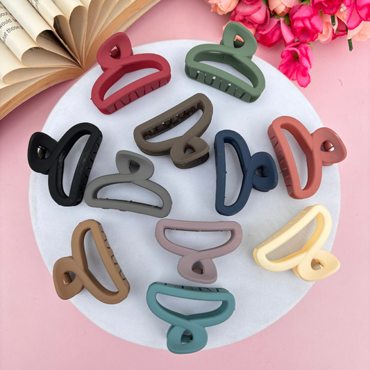 Single Knot Hair Claw - Pack of 2 / Assorted Colours