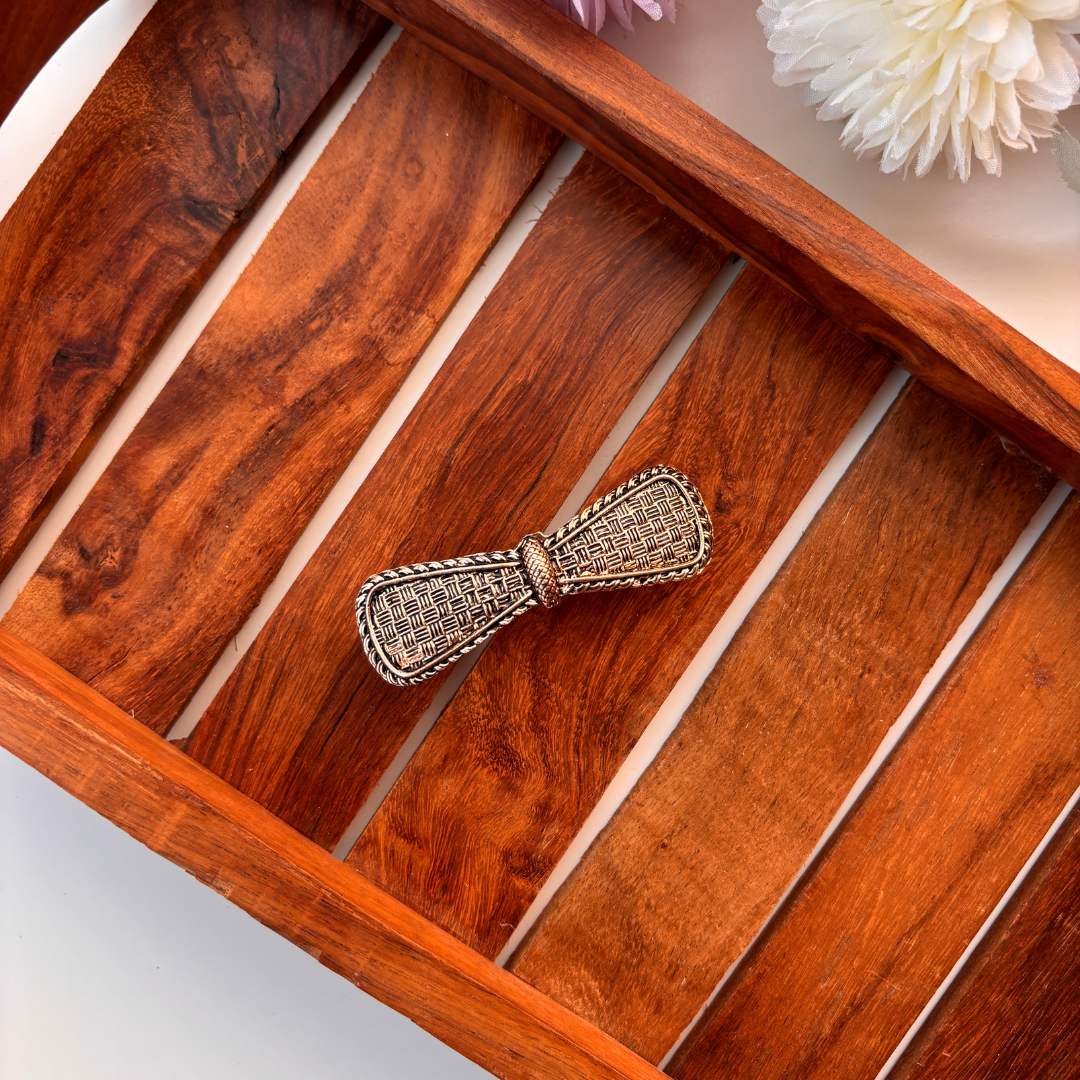 Antique Bow Weave Hair Clip