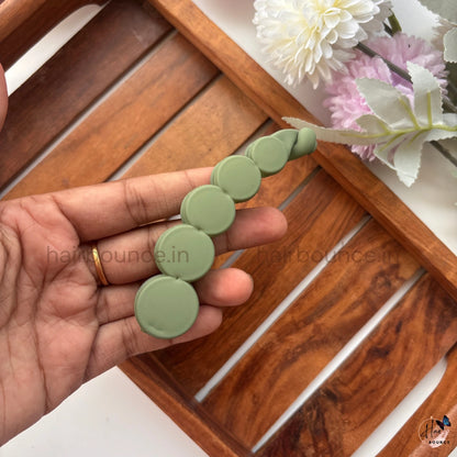 Matte Circle Banana Clip - Large