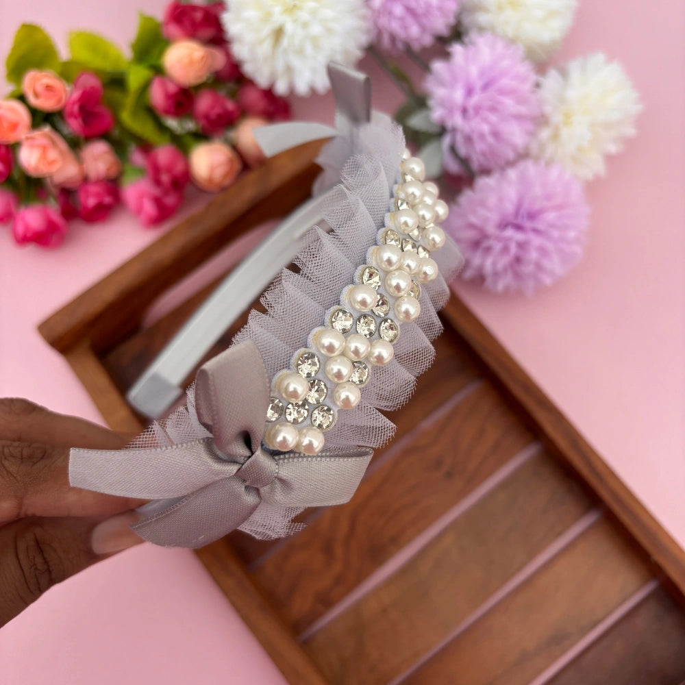 Pearl Whisper Net Headband
