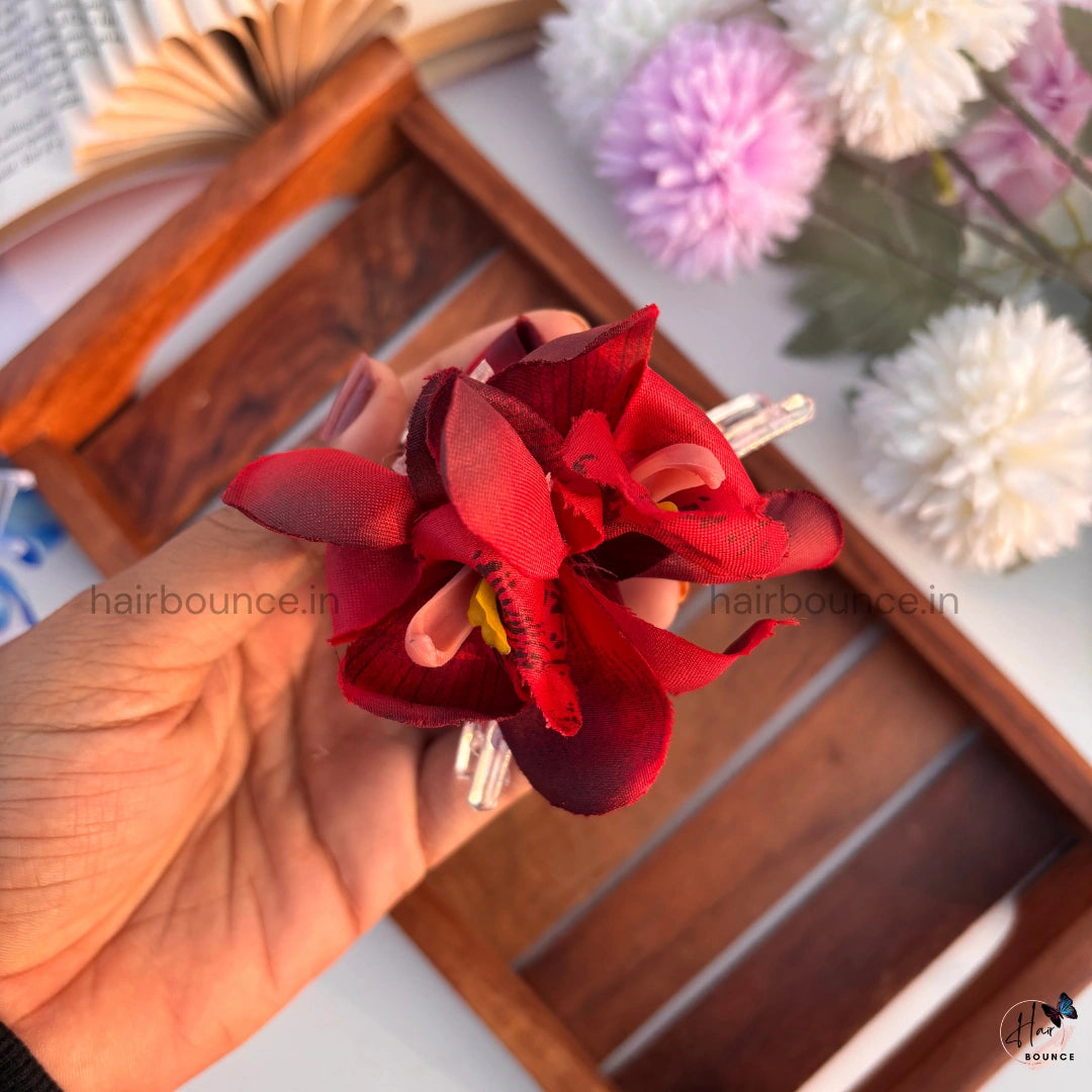 Luxe Petal Orchid Hair Claw - Large