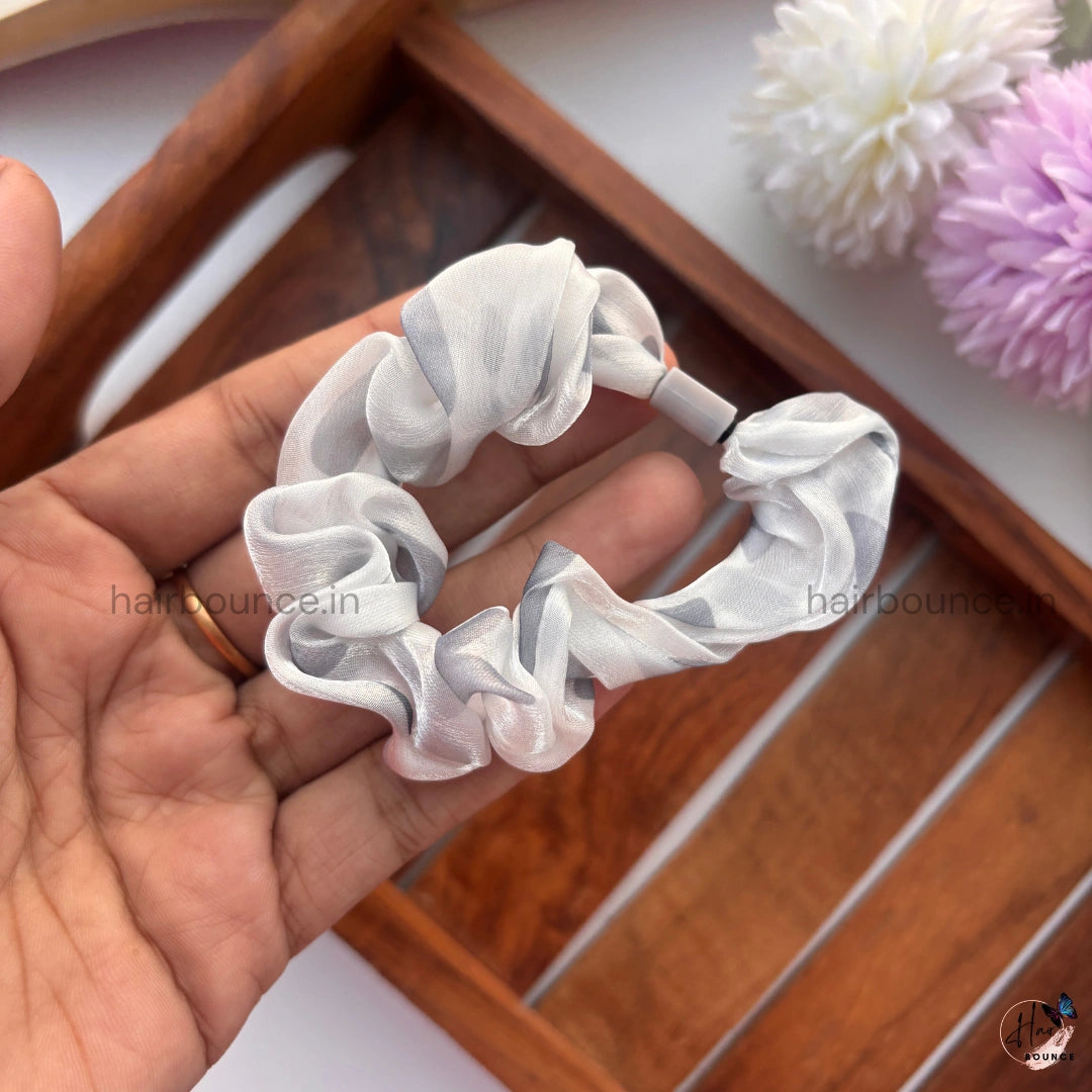 Pastel Swirl Sheer Scrunchie