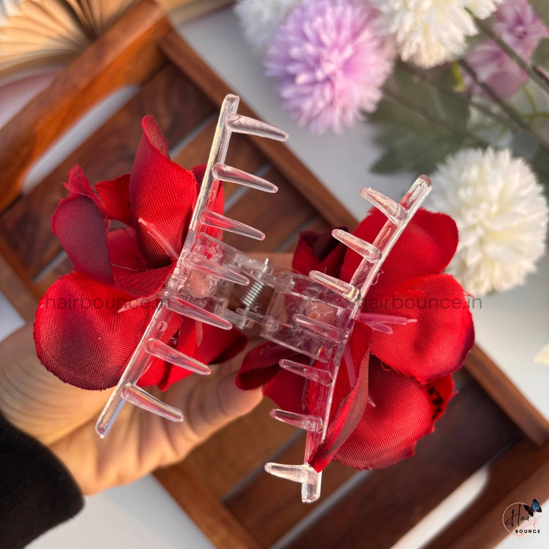 Luxe Petal Orchid Hair Claw - Large