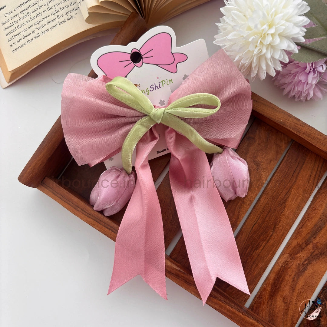 Tulip Whisper Bow Clip