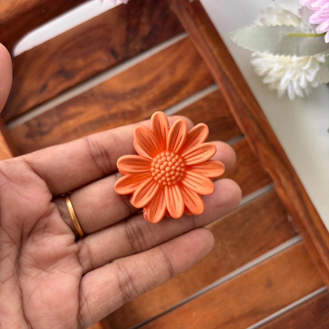 Bright Shades Sunflower Hair Claw - Small