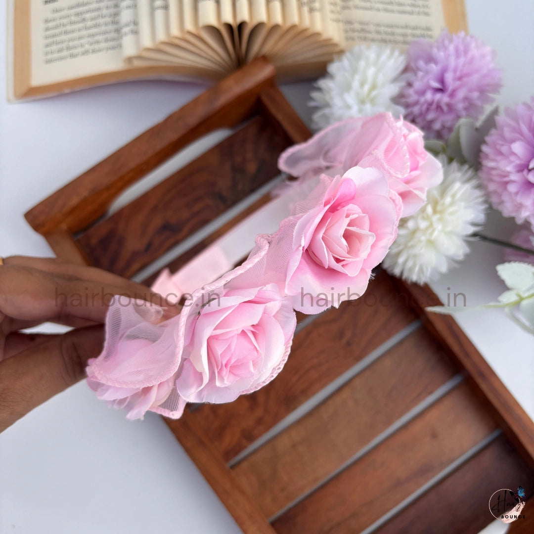 Elegant Rose Hair Band for Girls