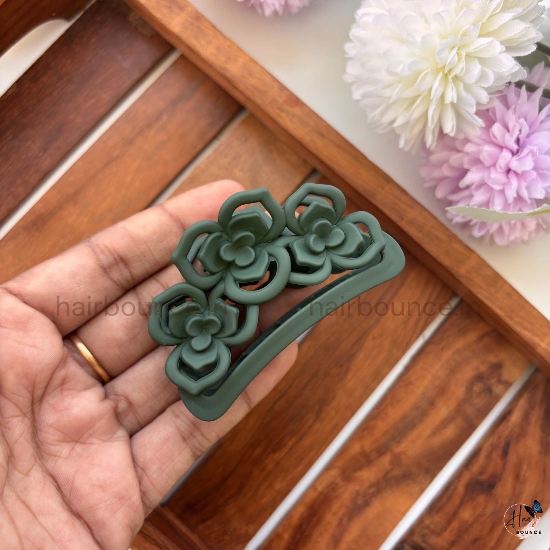 Rose Garden Hair Claw – Medium
