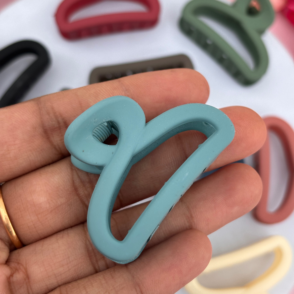 Single Knot Hair Claw - Pack of 2 / Assorted Colours