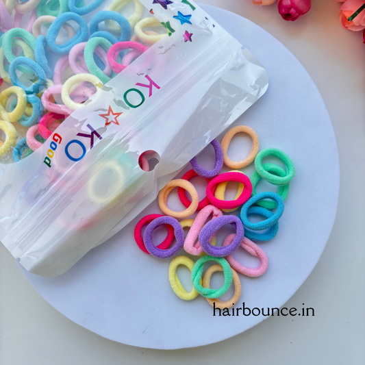 Pastel Colour Rubber Band Packet (100 pieces)