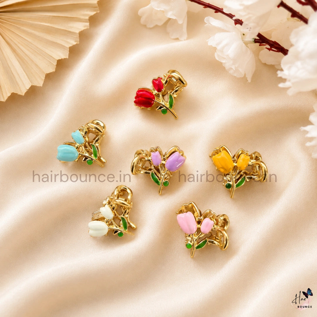 Tulip Metal Hair Claw - Small