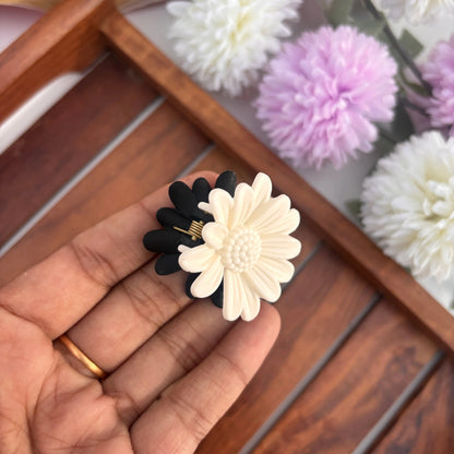 Dual Colour Sunflower Hair Claw - Small