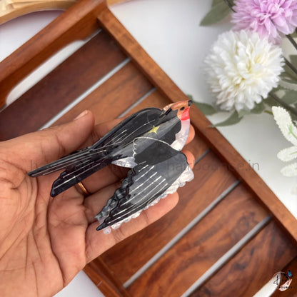 Colourful Bird Hair Claw Clips – Large