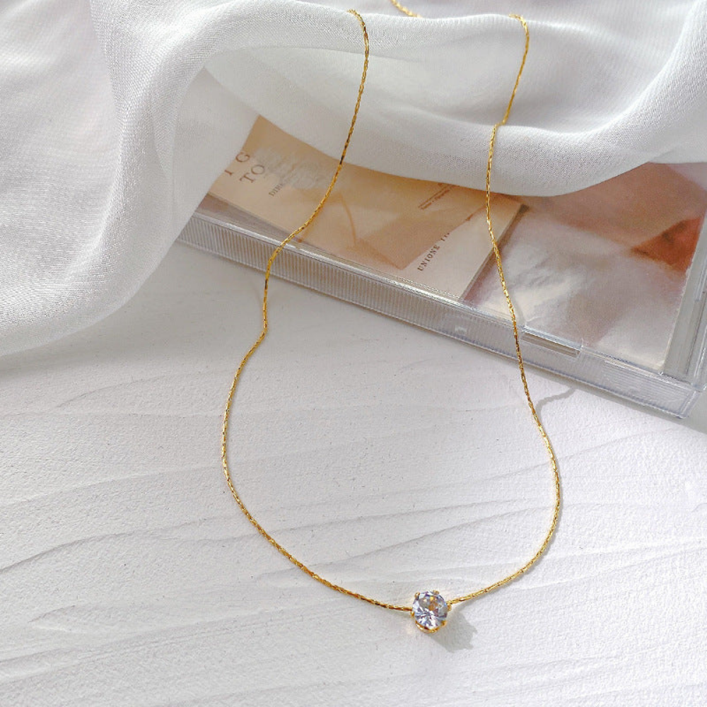 Minimal Stone Necklace