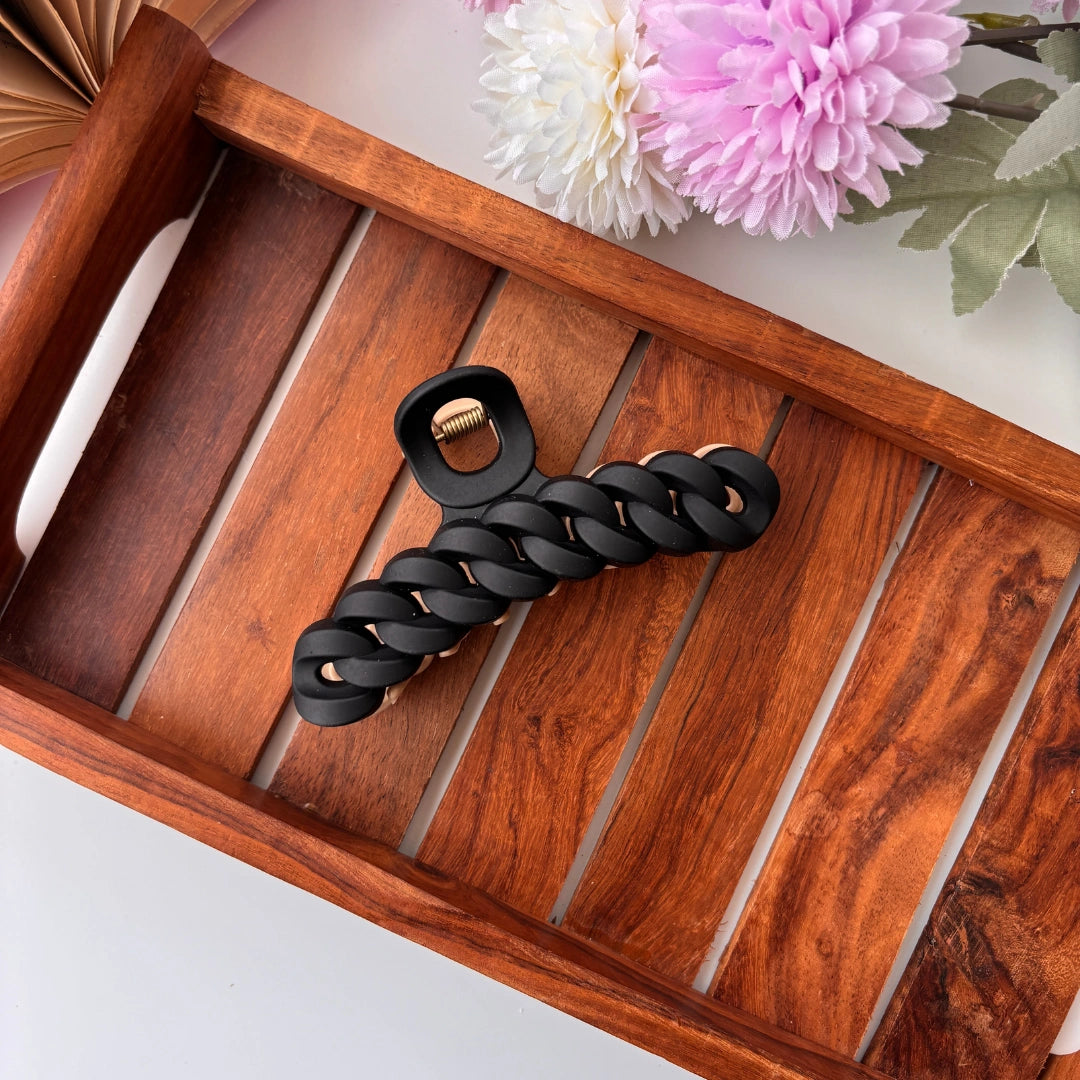 Dual Colour Chain Hair Claw - Large