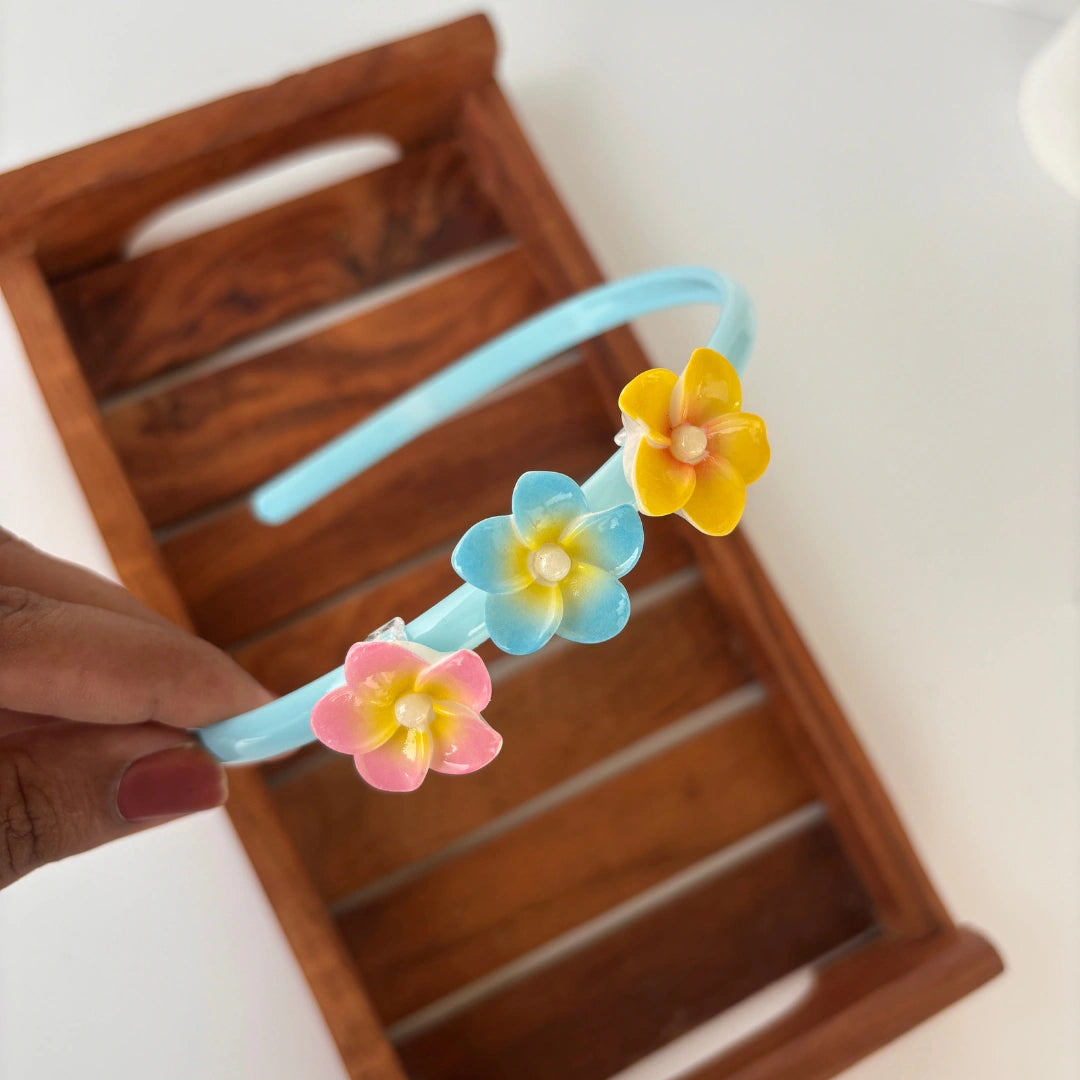 Rainbow Petal Flower Headband