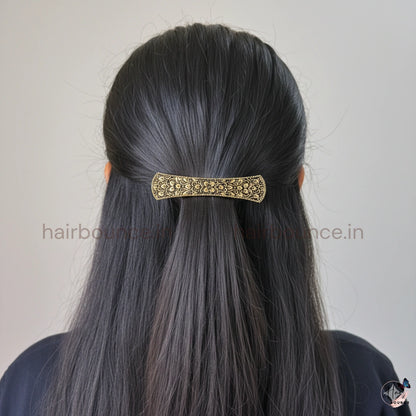 Vintage Garden Scroll Barrette – Elegant Statement Clip