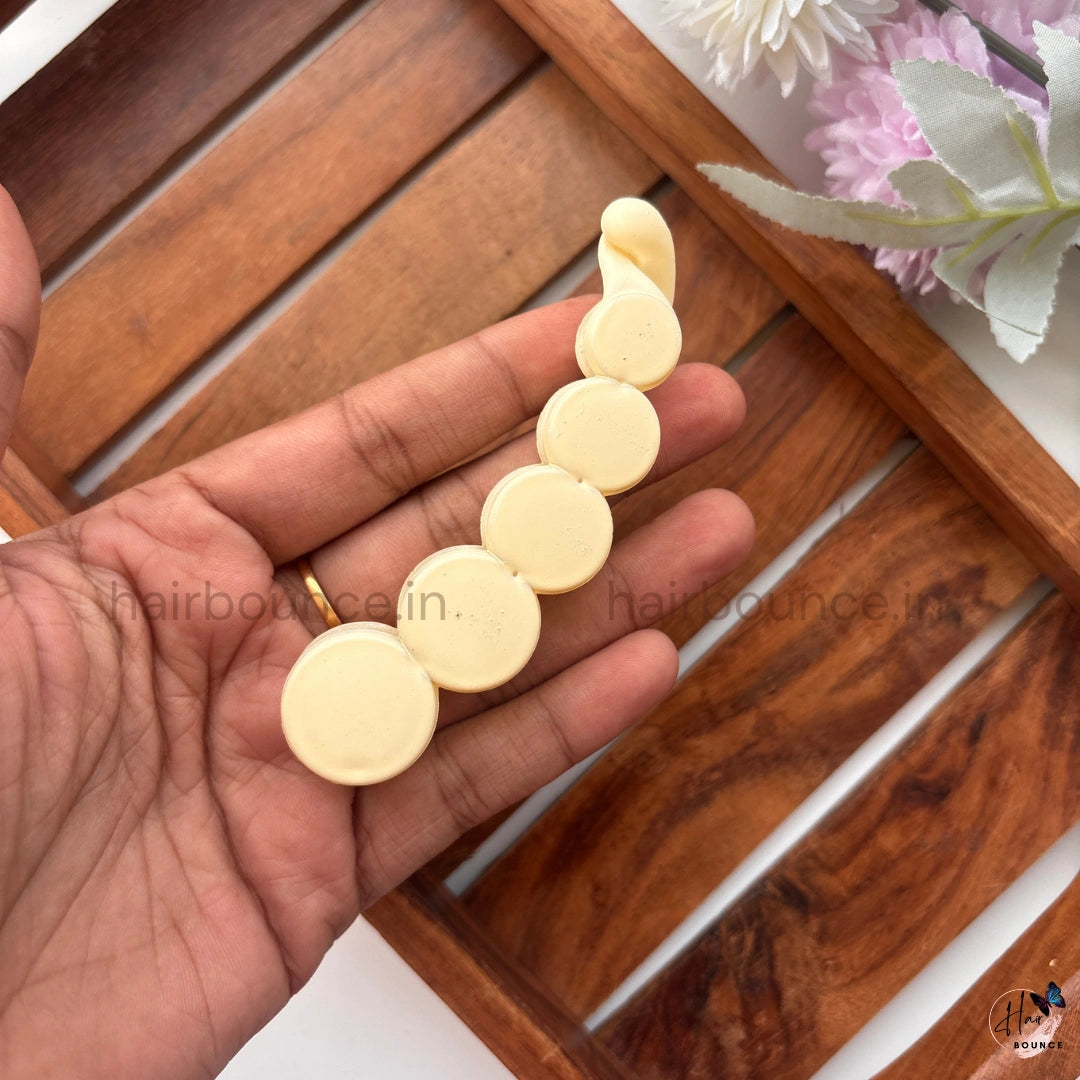 Matte Circle Banana Clip - Large