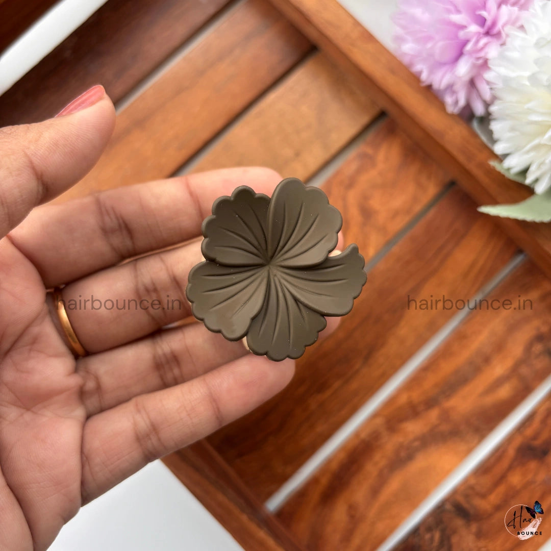 Dual Colour Hibiscus Hair Claw - Small