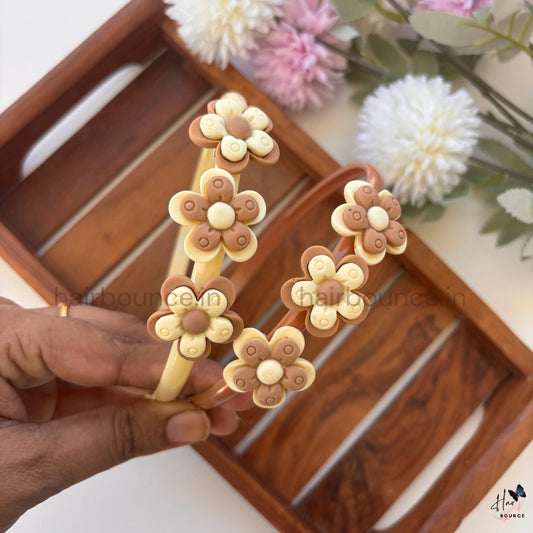 Vintage Floral Hairband – Dual Tone Collection