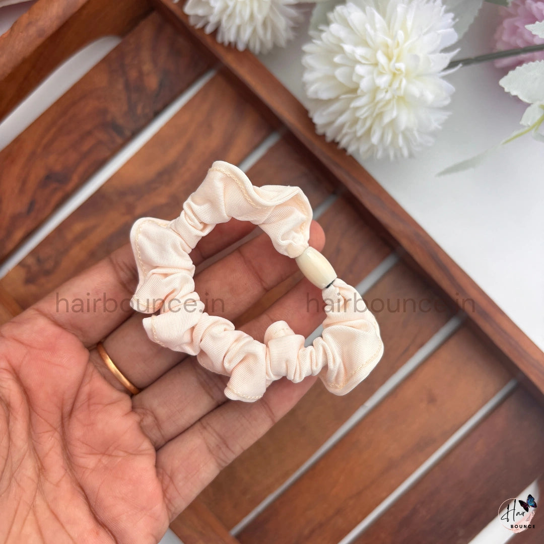 Classic Solid Colour Fabric Hair Scrunchies for Women & Girls