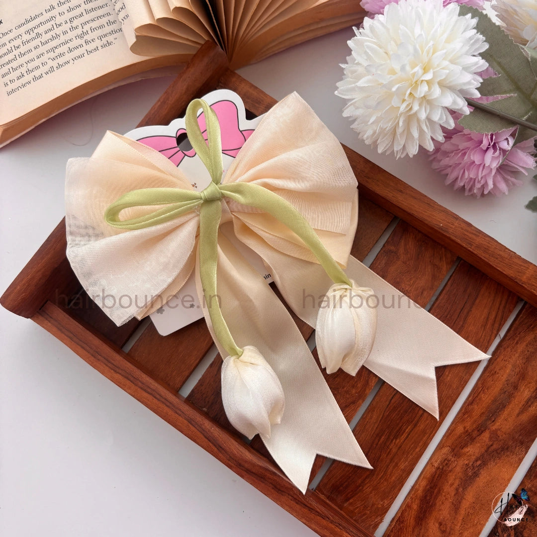 Tulip Whisper Bow Clip