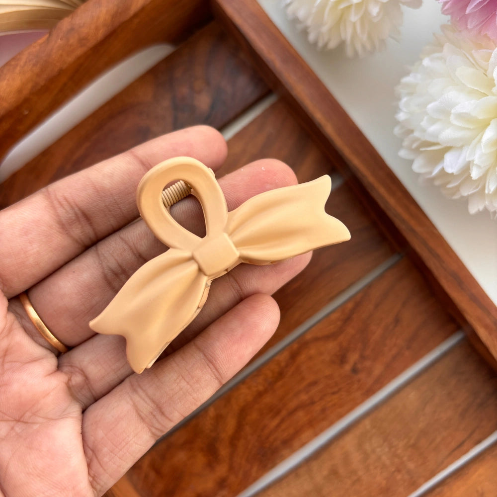 🎀 Pastel Bow Hair Claw – Medium
