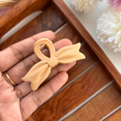 🎀 Pastel Bow Hair Claw – Medium